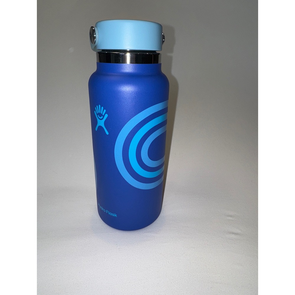 Hydro Flask 32 oz Wide Mouth Water Bottle Cobalt Blue Graphic Insulated Flask